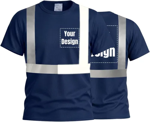 Miniatura 22 de Camisetas reflectantes de seguridad de alta visibilidad personalizan su logotipo