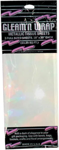 Miniatura 5 de Beistle 50602-C Paquete de 3 hojas metálicas Gleam 'N Wrap, 18 pulgadas por 30 pulgadas