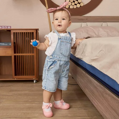 Miniatura 4 de Zapatos de bebé para niño y niña, zapatos de malla transpirable para caminar, suela de goma antideslizante, zapatos de cuna para primeros pasos
