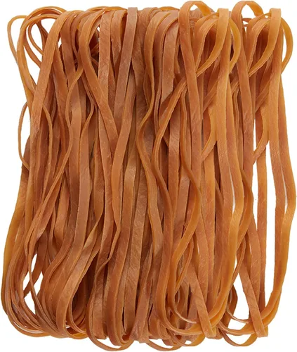 Miniatura 9 de AMUU Bandas de goma grandes planas de longitud 12 pulgadas, 40 piezas, para papeleras de 8-33 galones, bandas elásticas de goma verdes resistentes