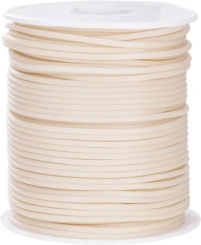 Miniatura 27 de Cable de tubo hueco de goma de 54 yardas, tubo de 0.079 pulgadas, cable de barbero para tejer con agujero de 0.039 pulgadas (0.039 in), protector