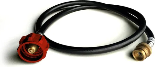 Miniatura 8 de FIREDISC Manguera adaptadora LP de conversión de 4 pies con medidor - Manguera de extensión de tanque de propano - Línea de gas de conversión