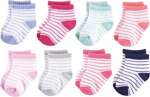 Miniatura 109 de Hudson Baby - Calcetines de algodón para bebés recién nacidos y Terry para niñas bebés