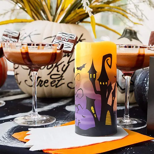 Miniatura 3 de Juego de 3 velas de calcomanía de Halloween de DRomance