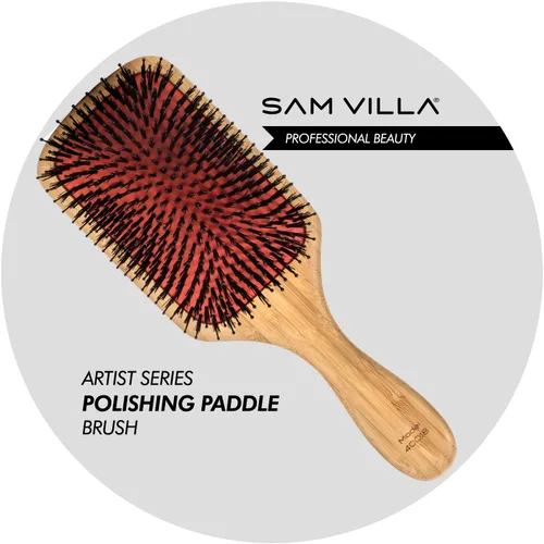 Miniatura 2 de Sam Villa Cepillo de paleta de madera de pulido de la serie del artista para el peinado del cabello