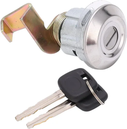 Acouto Tapa de combustible Puerta Cerradura de gas para Pickup MK3 1989‑1997 Tapa de combustible Puerta Cerradura de gas con 2 llaves 69511 32010