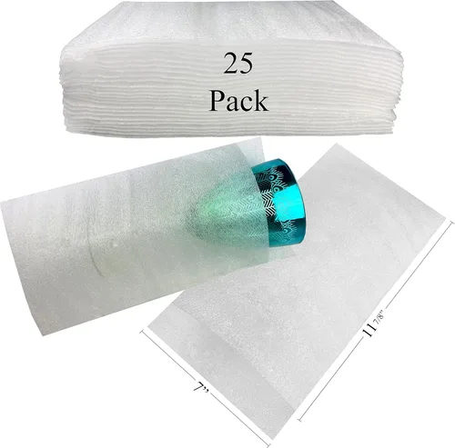Miniatura 5 de Bolsas de espuma de 7"x 11-7/8" para vasos (paquete de 25), bolsas de espuma de acolchado para proteger platos, bolsas de espuma para mudanza