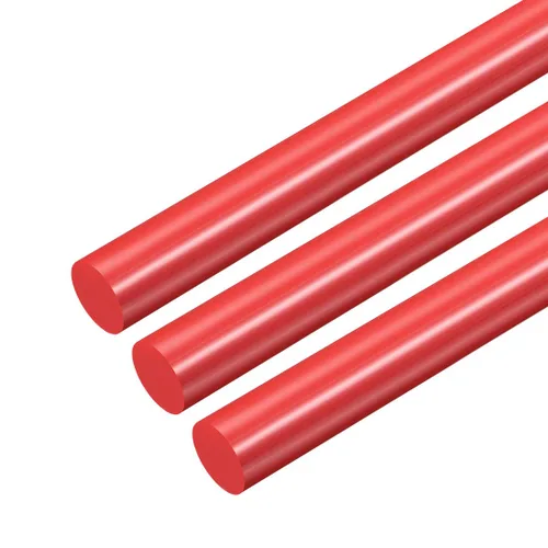 Miniatura 43 de uxcell Varilla redonda de plástico de 1/2 pulgada de diámetro y 20 pulgadas de longitud, varillas de polioximetileno, barras redondas de plástico