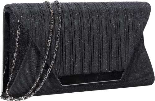 AO ALI VICTORY Bolsos de mano con purpurina para mujer, bolsos de noche, embragues con solapa, sobre bolsos, bolsos grandes para bodas, fiestas,