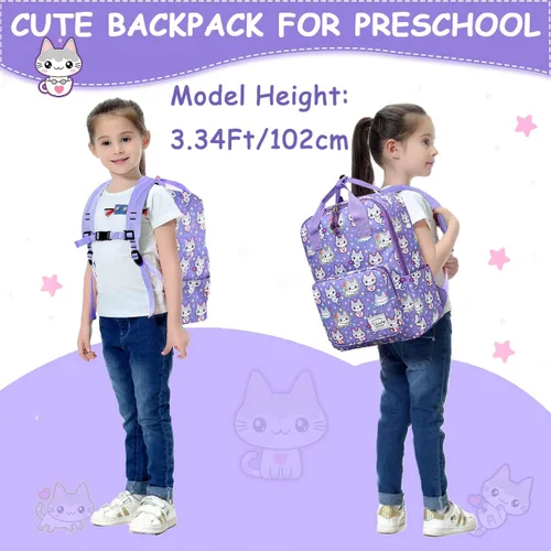 Miniatura 7 de VASCHY Mochilas de dinosaurio para niños, mochila preescolar ligera para niños pequeños