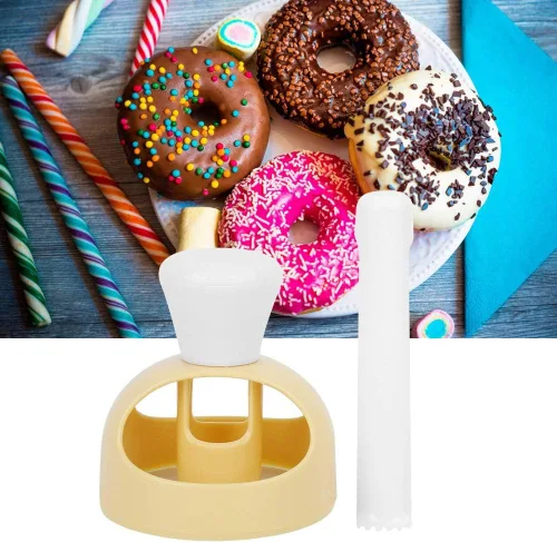 Miniatura 5 de Zerodis Máquina para hacer donas, cortador de panqueques para el hogar, postres, donas, galletas, pastel, herramienta de bricolaje, dispensador