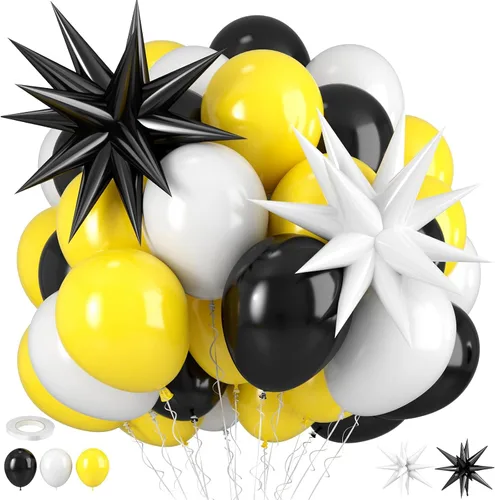 Miniatura 13 de Globos de Baloncesto, Globos de Confeti Naranja Negro Metálico Plateado con Globo de Papel de Aluminio de Baloncesto para Cumpleaños de Niño Fiesta