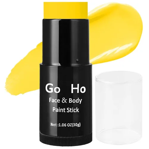 Miniatura 10 de Go Ho Barra de Pintura Facial Azul Mezclable en Crema (29.99 g), Pintura Corporal y Facial Azul Real de Cobertura Total para Adultos, Niños, Palo