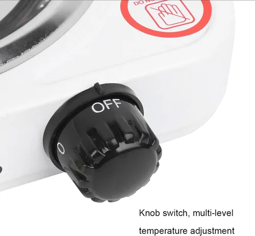 Miniatura 9 de 1000 W de una sola bobina eléctrica portátil con quemadores grandes, quemador eléctrico de una sola quemador de cocina quemador de hierro fundido