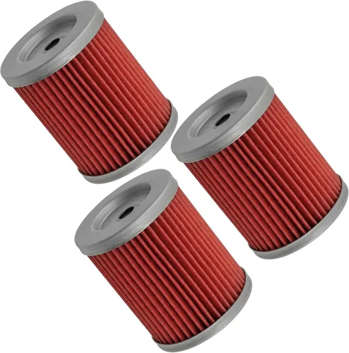 Miniatura 7 de Caltric Paquete de 3 filtros de aceite compatibles con Suzuki Ltf300F Lt-F300F Lt F300F King Quad 300 1999 2000 2001 2002