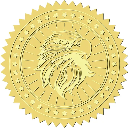 Miniatura 11 de CRASPIRE 408 sellos de certificado en relieve de 2 pulgadas con texto en relieve «You Make a Difference» («You Make a Difference») Sellos en relieve