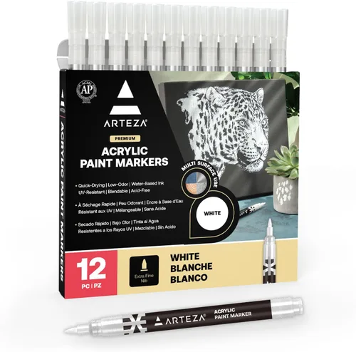 Arteza – Marcadores acrílicos Blanco