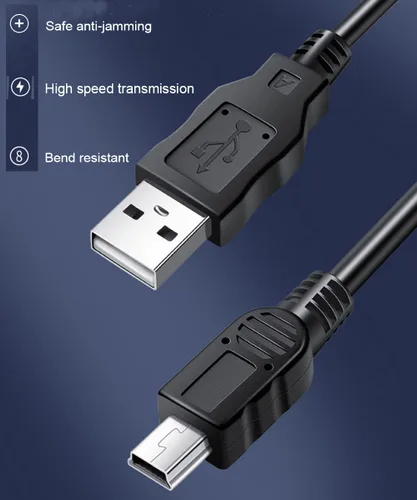 Miniatura 5 de Cable USB de repuesto UC-E4 UC-E15 UC-E19 Mini USB Cable de transferencia de fecha compatible con Nikon Digital SLR DSLR D300 D3000 D300S D3100 D3S