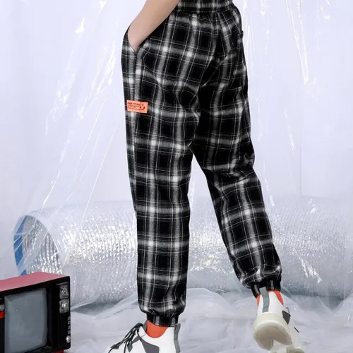 Miniatura 3 de Genanx Pantalones deportivos con cordón para hombre, pantalones deportivos con gráficos de letras, pantalones cargo punk, pantalones de hip hop