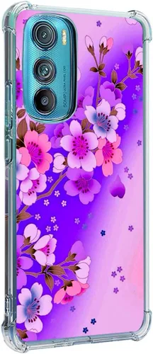 Miniatura 8 de Funda para Motorola Edge 2022, colibrí, mariposa, flores, protección contra caídas, a prueba de golpes, TPU de cuerpo completo, funda protectora