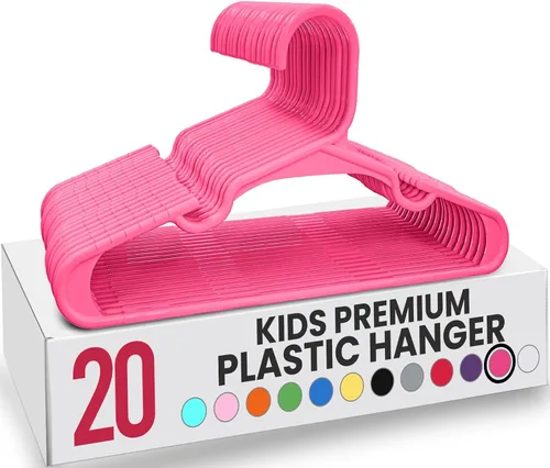 Miniatura 30 de Utopia Home Paquete de 20 Perchas para Niños - Perchas de Plástico para Bebé de 11.5 Pulgadas para Armario - Perchas para Niños para Ropa y Percha