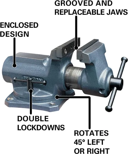 Miniatura 2 de Wilton Super-Junior tornillo de banco, 4" ancho de mandíbula, apertura de mandíbula de 2-1/4", garganta de 2" (Modelo SBV-100)
