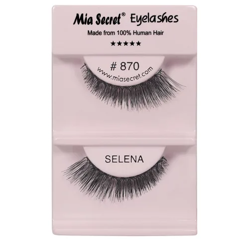 Miniatura 35 de Mia Secret Demi Wispies - Pestañas postizas de estilo natural, pestañas de tira fina, banda transparente invisible, pestañas de cabello humano