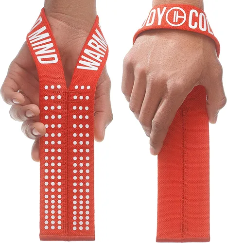 Miniatura 11 de WARM BODY COLD MIND V1 Correas de Levantamiento para Muñeca para Halterofilia Olímpica - Clasificadas para 660 lb - Vendas de Mano para Negro