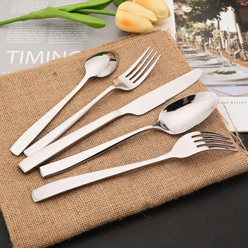 Miniatura 8 de Cucharas de cena de acero inoxidable 18/10, cucharas plateadas para comer sopa, cereales, cuchara de comida para uso diario