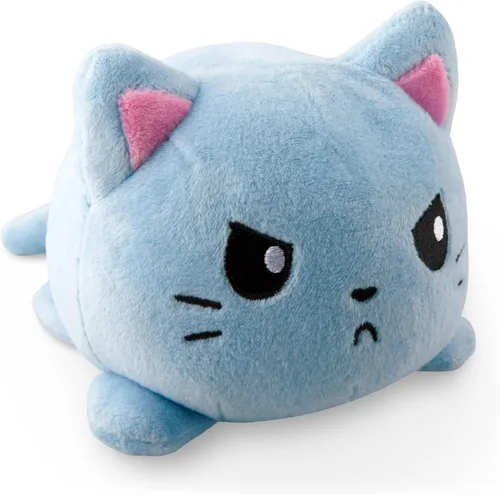 Miniatura 8 de TeeTurtle - El peluche reversible original de gato - Gaticornio arcoíris + Tabby gris - Adorables animales de peluche sensoriales que muestran tu