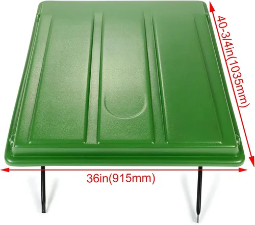 Miniatura 2 de Kojem Toldo de tractor verde compatible con tractores utilitarios compactos John Deere con tiras de 34 pulgadas de ancho o menos. Se adapta a toldo