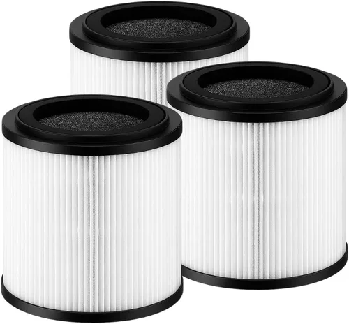 Miniatura 8 de Nispira kj150f-c02 - Filtro de repuesto para purificador de aire SilverOnyx de 5 velocidades modelo 8541832765 con ionizador 4 en 1 True HEPA UVC