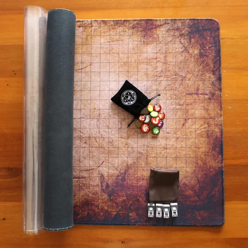 Miniatura 2 de Alfombrilla de batalla de cuadrícula con fichas de juego para Calabozos y Dragones