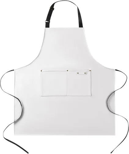 Miniatura 13 de eywlwaar Delantal impermeable de poliuretano con 2 bolsillos grandes, delantal ajustable a prueba de aceite para cocina, lavavajillas, cocina, 29.92