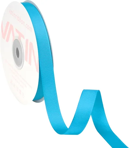 Miniatura 247 de Vatin - Rollo de cinta de grogrén, rollos de 25-50 yardas, perfecto para decoración de bodas, coronas, baby showers, envolturas de paquete de regalo