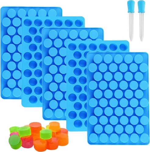 Miniatura 9 de Sidosir 7 Moldes para Dulces de Goma, Moldes de Ositos de Goma/Dinosaurio/Fruta/Dona/Corazones, Molde de Silicona Antiadherente para Dulces