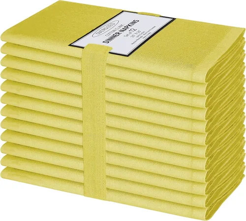 Miniatura 27 de Cotton Clinic Servilletas de tela 100% algodón extra grandes de 20 x 20 pulgadas, juego de 4 servilletas de mesa suaves y duraderas reutilizables