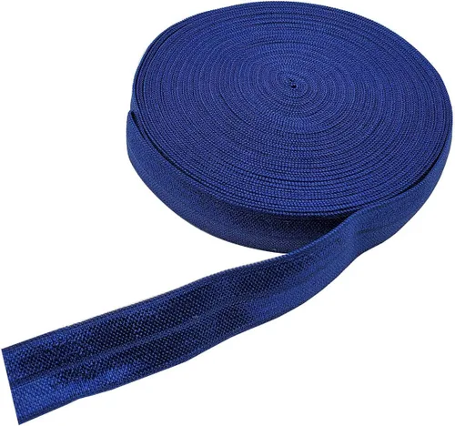 Miniatura 17 de Cinta elástica plegable de 10 yardas, cinta elástica trenzada para cintas para el cabello, disponible en varios colores (gris, 5/8 pulgadas)