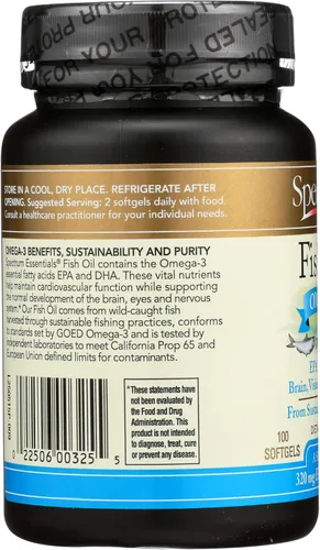 Miniatura 5 de Spectrum Essentials Softgels, aceite de pescado Omega-3, 1000 mg, 100