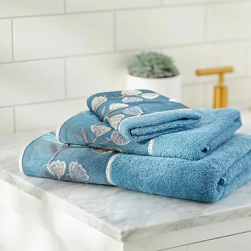Miniatura 6 de Zahari Home Capri - Juego de toallas de baño de 3 piezas, toalla de baño, toalla de mano y toalla facial, decoración moderna, hermoso diseño único