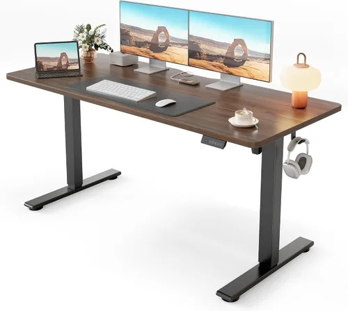 Miniatura 30 de Cubiker Escritorio de Pie de 40 x 24 Pulgadas, Mesa Eléctrica de Oficina en Casa de Altura Ajustable, Escritorio Sit-Stand con Tablero de Empalme