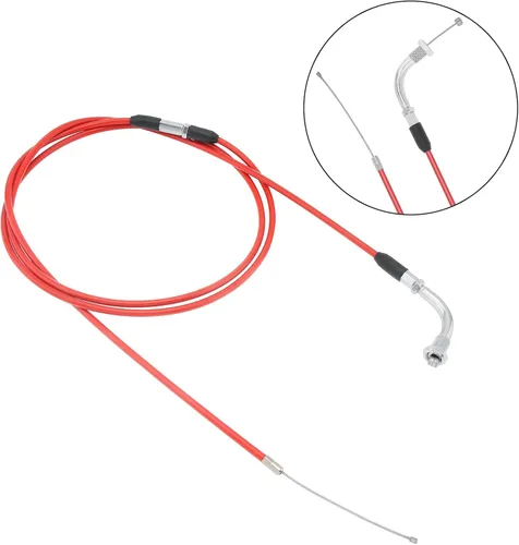 Miniatura 5 de Windance 190 cm 74.8" Cable de Acelerador de Rendimiento Alto para Motocicleta, Cable de Acelerador Ajustable de Carburador de Deslizamiento Plano