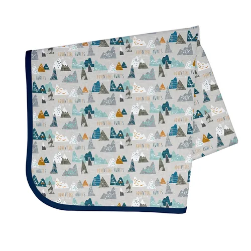 Miniatura 2 de BapronBaby Adventure Awaits - Tapete impermeable para debajo de sillas altas, suelos, mesas, tiempo de juego o artes y manualidades, lavable a