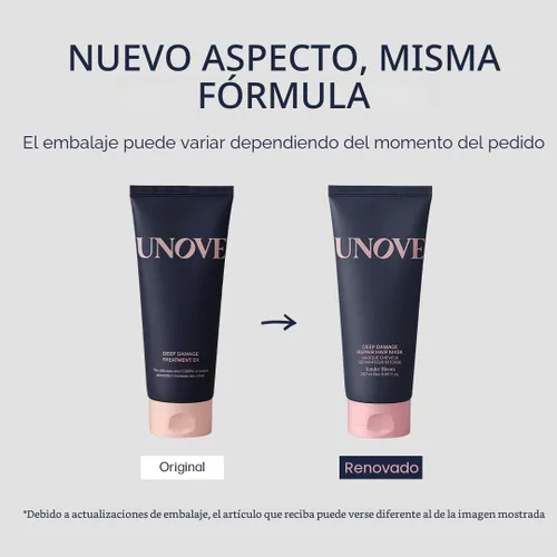 Miniatura 9 de UNOVE Mascarilla reparadora de daños profundos, tratamiento capilar proteico y mascarilla capilar para cabello dañado, acondicionador profundo