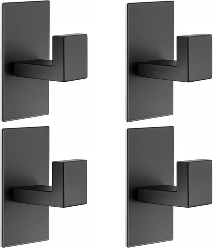 Nolimas Paquete de 4 ganchos adhesivos para toallas, ganchos de pared resistentes, ganchos para toallas para baño, cocina, ganchos adhesivos de