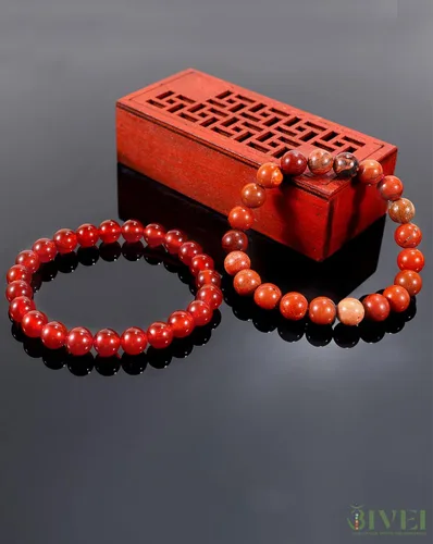 Miniatura 3 de Bivei Natural Gemstone Semi Precious Healing Crystals Handmade Stretchy Round Beads Bracelet, Enhance Positive Energy