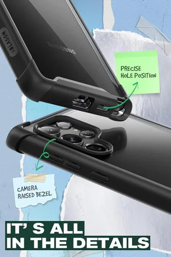 Miniatura 6 de i-Blason Funda transparente para Samsung Galaxy S22 Ultra (6.8 pulgadas) 5G, funda protectora robusta [Ares] sin protector de pantalla integrado