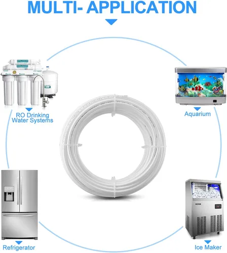 Miniatura 4 de Tubería de agua RO de 20 pies y 1/4 de pulgada de diámetro exterior, tubo certificado NSF para sistema de filtro purificador de agua RO