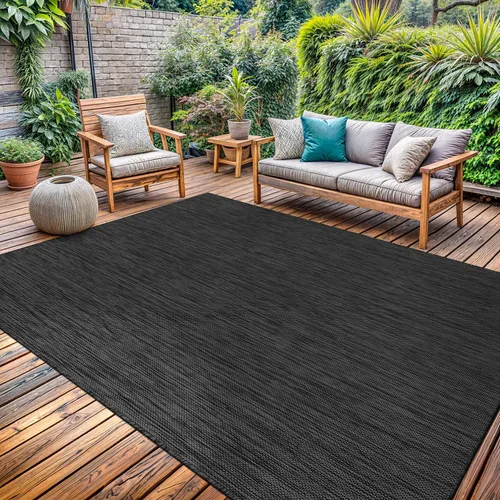 Miniatura 17 de Alfombra Lavable para Interiores y Exteriores 8x10 Resistente a la Intemperie Alfombras de Área Modernas de Yute Sólido para Porche Terraza Balcón