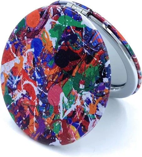 Miniatura 2 de Espejo de Mano Compacto a Granel Espejos Compactos para Bolsos Conjunto Plegable para Lápices de Labios Tamaño de Bolsillo Espejo de Mano Plegable